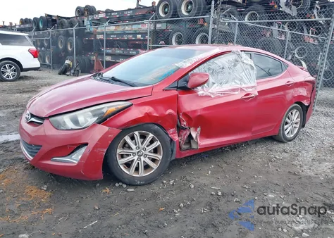 2015 Hyundai Elantra Se z USA, uszkodzony, nr VIN KMHDH4AE2FU377597